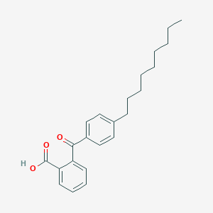molecular formula C23H28O3 B084243 Benzoic acid, 2-(4-nonylbenzoyl)- CAS No. 13936-29-3