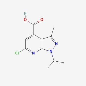 6-Chloro-3-methyl-1-(1-methylethyl)-1H-pyrazolo[3,4-b]pyridine-4-carboxylic acid