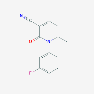 1-(3-Fluorophenyl)-6-methyl-2-oxo-1,2-dihydropyridine-3-carbonitrile