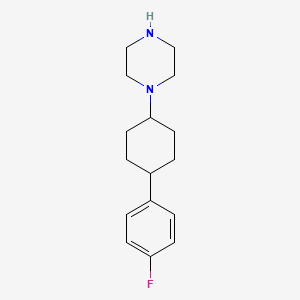 cis 1-[4-(4-Fluorophenyl)-1-cyclohexyl]piperazine