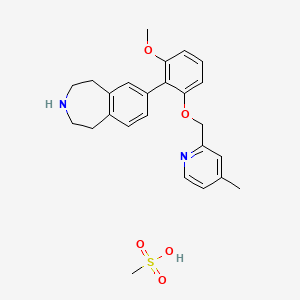 7-(2-(methyloxy)-6-{[(4-methyl-2-pyridinyl)methyl]oxy}phenyl)-2,3,4,5-tetrahydro-1H-3-benzazepine methanesulfonate