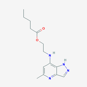 7-(2-Pentanoyloxyethylamino)-5-methyl-1H-pyrazolo[4,3-b]pyridine
