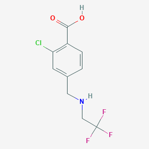 2-Chloro-4-((2,2,2-trifluoroethylamino)methyl)benzoic acid