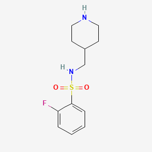 2-fluoro-N-piperidin-4-ylmethyl-benzenesulfonamide