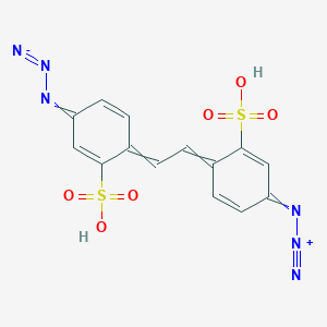 molecular formula C14H10N6O6S2 B8424639 4,4'-Diazido-2,2'-stilbenedisulfonic acid 