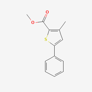 molecular formula C13H12O2S B8424735 Methyl 3-methyl-5-phenylthiophene-2-carboxylate 
