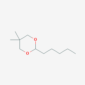 molecular formula C11H22O2 B084248 5,5-Dimethyl-2-pentyl-1,3-dioxane CAS No. 13273-89-7