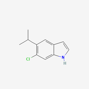 molecular formula C11H12ClN B8424906 6-Chloro-5-isopropylindole 