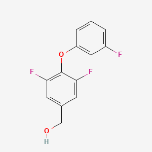molecular formula C13H9F3O2 B8425088 (3,5-Difluoro-4-(3-fluorophenoxy)phenyl)methanol 