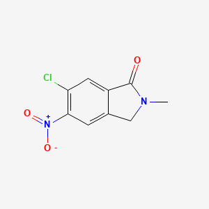 B8425089 6-Chloro-2-methyl-5-nitroisoindolin-1-one CAS No. 1441173-05-2