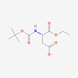 (3S)-3-[(tert-Butoxycarbonyl)amino]-4-ethoxy-4-oxobutanoate