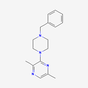 2,5-Dimethyl-3-[4-(phenylmethyl)piperazin-1-yl]pyrazine