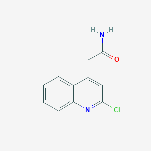 molecular formula C11H9ClN2O B8425464 2-(2-Chloro-quinolin-4-yl)-acetamide CAS No. 4789-83-7