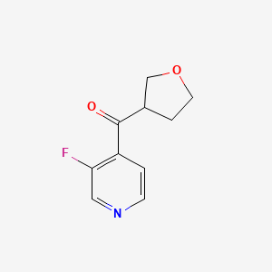 3-Fluoro-4-[(oxolan-3-yl)carbonyl]pyridine