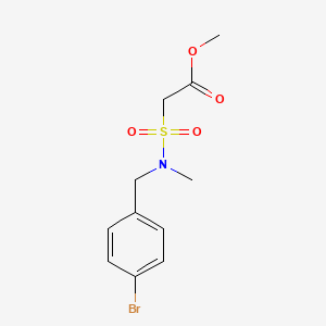 Methyl 2-({methyl[(4-bromophenyl)methyl]amino}sulfonyl)acetate