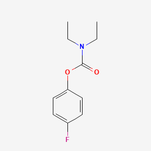 molecular formula C11H14FNO2 B8425548 N,N-Diethylcarbamic acid 4-fluorophenyl ester 