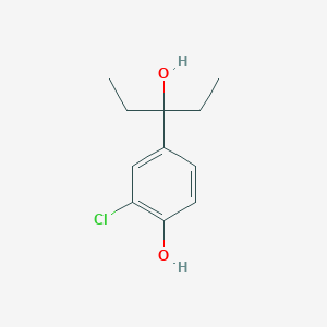 molecular formula C11H15ClO2 B8425571 3-(3-Chloro-4-hydroxyphenyl)-3-pentanol 