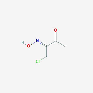 molecular formula C4H6ClNO2 B084256 4-Chloro-3-(hydroxyimino)butan-2-one CAS No. 14366-10-0