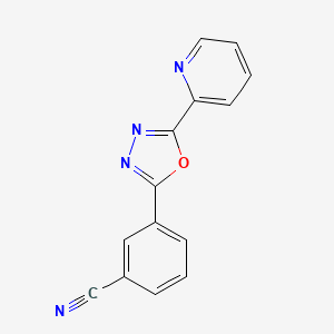 2-(2-Pyridyl)-5-(3-cyanophenyl)-1,3,4-oxadiazole