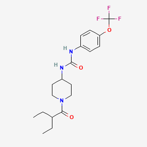 1-(1-(2-Ethylbutanoyl)piperidin-4-yl)-3-(4-(trifluoromethoxy)phenyl)urea