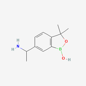 6-(1-aminoethyl)-3,3-dimethylbenzo[c][1,2]oxaborol-1(3H)-ol
