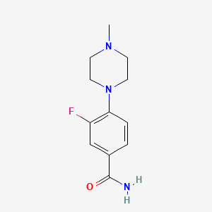 3-Fluoro-4-(4-methylpiperazin-1-yl)benzamide