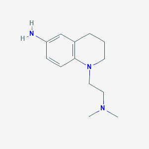 molecular formula C13H21N3 B8425759 1-(2-(Dimethylamino)ethyl)-1,2,3,4-tetrahydroquinolin-6-amine 