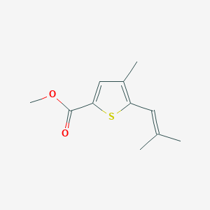 4-Methyl-5-(2-methyl-propenyl)-thiophene-2-carboxylic acid methyl ester