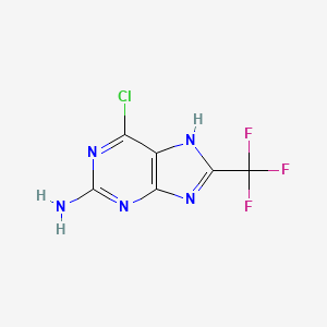 2-Amino-6-chloro-8-(trifluoromethyl)purine