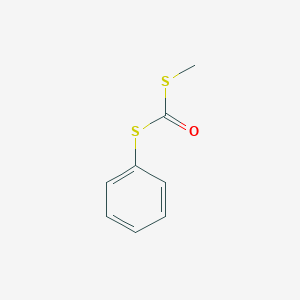 molecular formula C8H8OS2 B084258 Methylsulfanyl(phenylsulfanyl)methanone CAS No. 13509-29-0