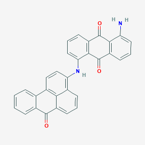 1-Amino-5-((7-oxo-7H-benz(de)anthracen-3-yl)amino)anthraquinone