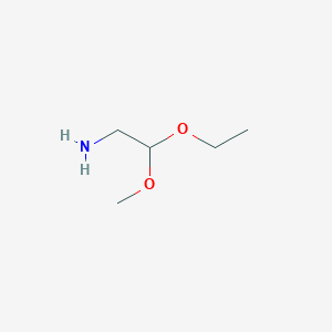 molecular formula C5H13NO2 B8426653 2-Methoxy-2-ethoxyethylamine 