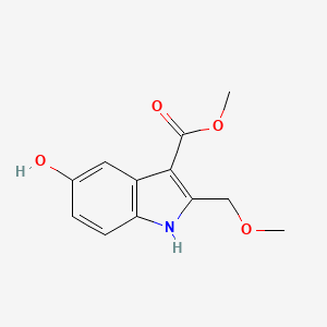 B8426711 5-Hydroxy-3-methoxycarbonyl-2-methoxymethyl-1H-indole CAS No. 152593-19-6