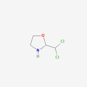 molecular formula C4H7Cl2NO B8426773 2-Dichloromethyl-1,3-oxazolidine 