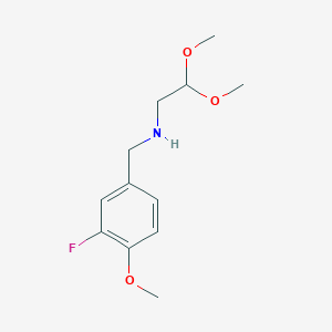 N-(3-fluoro-4-methoxybenzyl)-aminoacetaldehyde dimethyl acetal