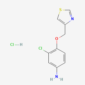 3-Chloro-4-(thiazol-4-ylmethoxy)-phenylamine hydrochloride