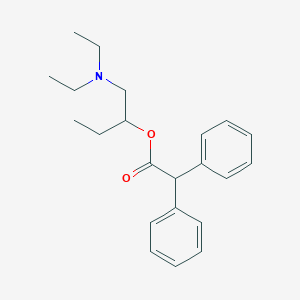 molecular formula C22H29NO2 B084268 1-(Diethylamino)butan-2-yl 2,2-diphenylacetate CAS No. 13426-07-8