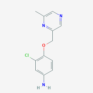 3-Chloro-4-(6-methyl-pyrazin-2-ylmethoxy)-phenylamine