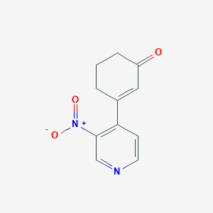 3-(3-Nitropyridin-4-yl)cyclohex-2-enone