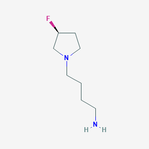 (S)-4-(3-fluoropyrrolidin-1-yl)butan-1-amine