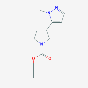 tert-Butyl 3-(1-methyl-1H-pyrazol-5-yl)pyrrolidine-1-carboxylate