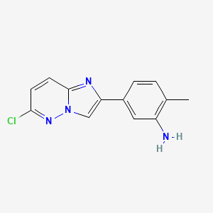 5-(6-Chloroimidazo[2,1-f]pyridazin-2-yl)-2-methyl-aniline