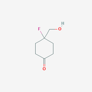 4-Fluoro-4-(hydroxymethyl)cyclohexanone