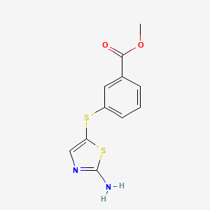 2-Amino-5-[(3-carbomethoxyphenyl)thio]thiazole