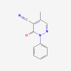1-Phenyl-4-methyl-6-oxo-1,6-dihydropyridazine-5-carbonitrile