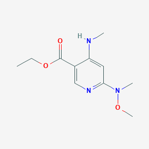 Ethyl 6-(methoxy(methyl)amino)-4-(methylamino)nicotinate