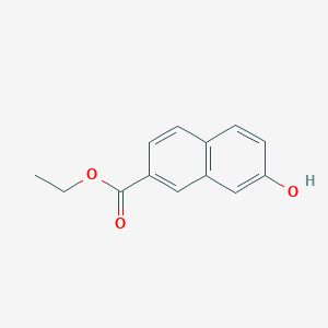 molecular formula C13H12O3 B8427591 Ethyl 7-hydroxynaphthalene-2-carboxylate 