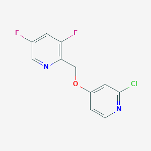 2-((2-Chloropyridin-4-yloxy)methyl)-3,5-difluoropyridine