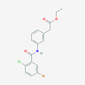 [3-(5-Bromo-2-chlorobenzoylamino)phenyl]acetic acid ethyl ester
