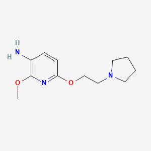 2-Methoxy-6-(2-pyrrolidin-1-yl-ethoxy)-pyridin-3-ylamine